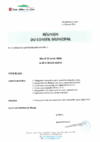 ordre du jour du CM du mardi 31 mars 2026