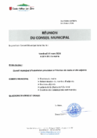 ordre du jour du conseil municipal du vendredi 20 mars 2026
