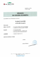 ordre du jour du conseil municipal du vendredi 5 juin 2026 – 20h